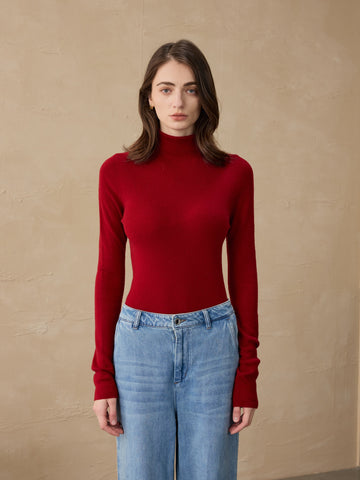 Basic High Neck Base Knitwear