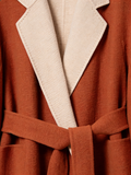 Two-Tone Cashmere Belted Wrap Coat | Premium Cashmere | Luxury Coat | CEID Fashion - Luxury Cashmere Outerwear by CEID - Image 9