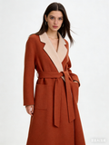 Two-Tone Cashmere Belted Wrap Coat | Premium Cashmere | Luxury Coat | CEID Fashion - Luxury Cashmere Outerwear by CEID - Image 6