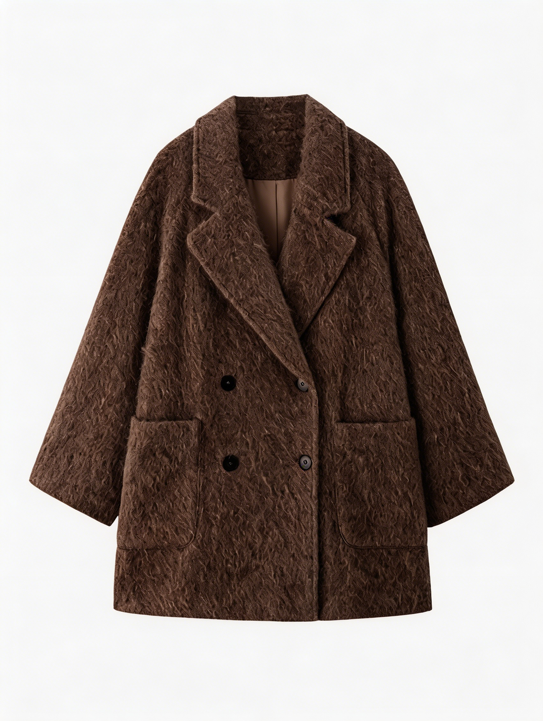 Premium 100% Cashmere Double Breasted Mid-Length Coat | Modern Outerwear | CEID Fashion - Luxury Cashmere Outerwear by CEID - Image 1