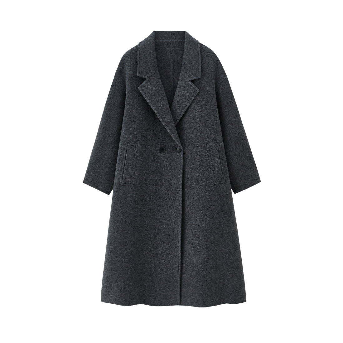 Suit Collar Long Wool Camel Hair Blend Coat | Premium Wool | Luxury Coat | CEID Fashion - Luxury Wool Outerwear by CEID - Image 1