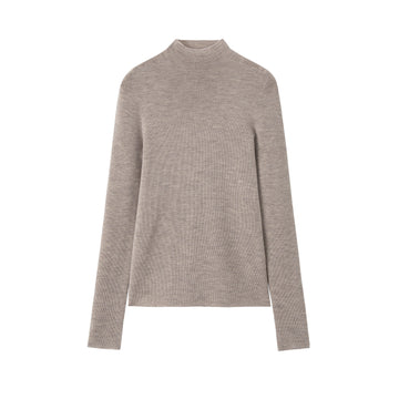 Cashmere Blend Mock Neck Knit Top | Premium Cashmere | Cashmere Knitwear | CEID Fashion - Luxury Cashmere Outerwear by CEID - Image 1