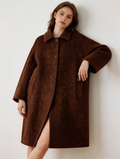 Luxury 100% Cashmere Lapel Single Breasted Long Coat | Elegant Outerwear | CEID Fashion - Luxury Cashmere Outerwear by CEID - Image 10