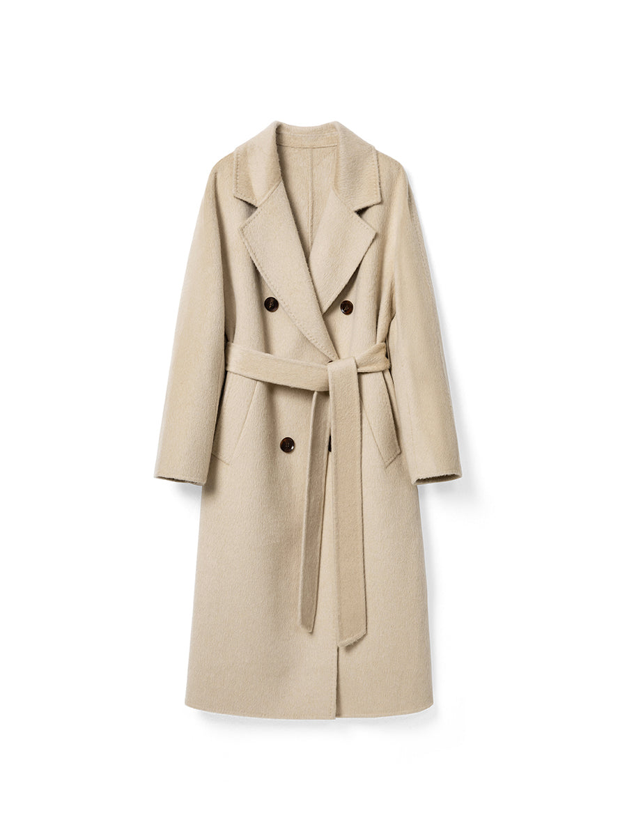 Luxury 100% Camel Hair Double-Breasted Cashmere Coat | Premium Outerwear | CEID Fashion - Luxury Cashmere Outerwear by CEID - Image 1