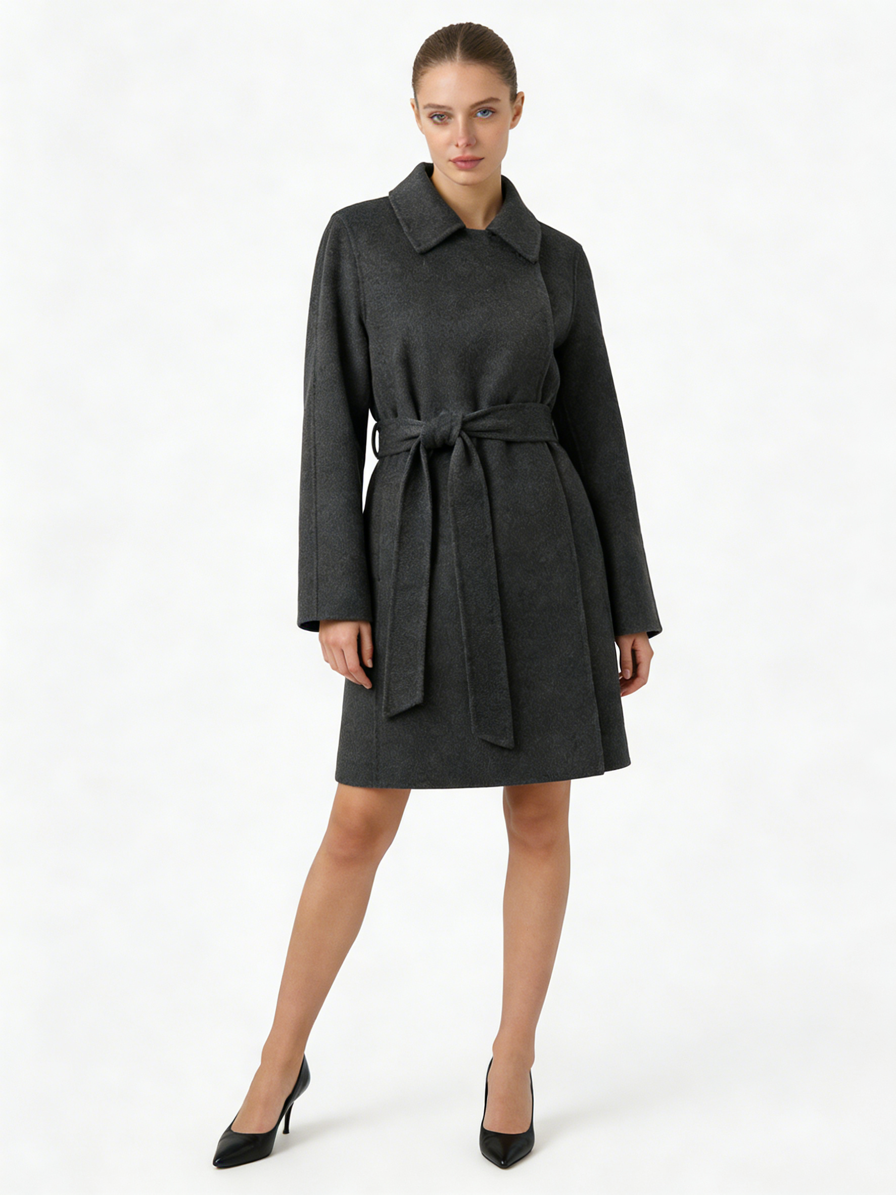 Short Double-Faced Tweed Multi-Wear Coat | Luxury Coat | CEID Fashion - Luxury Wool Outerwear by CEID - Image 7