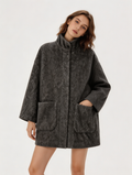 100% Cashmere Stand-Up Collar Mid-Length Coat | Premium Cashmere | Luxury Coat | CEID Fashion - Luxury Cashmere Outerwear by CEID - Image 7
