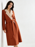 Two-Tone Cashmere Belted Wrap Coat | Premium Cashmere | Luxury Coat | CEID Fashion - Luxury Cashmere Outerwear by CEID - Image 3