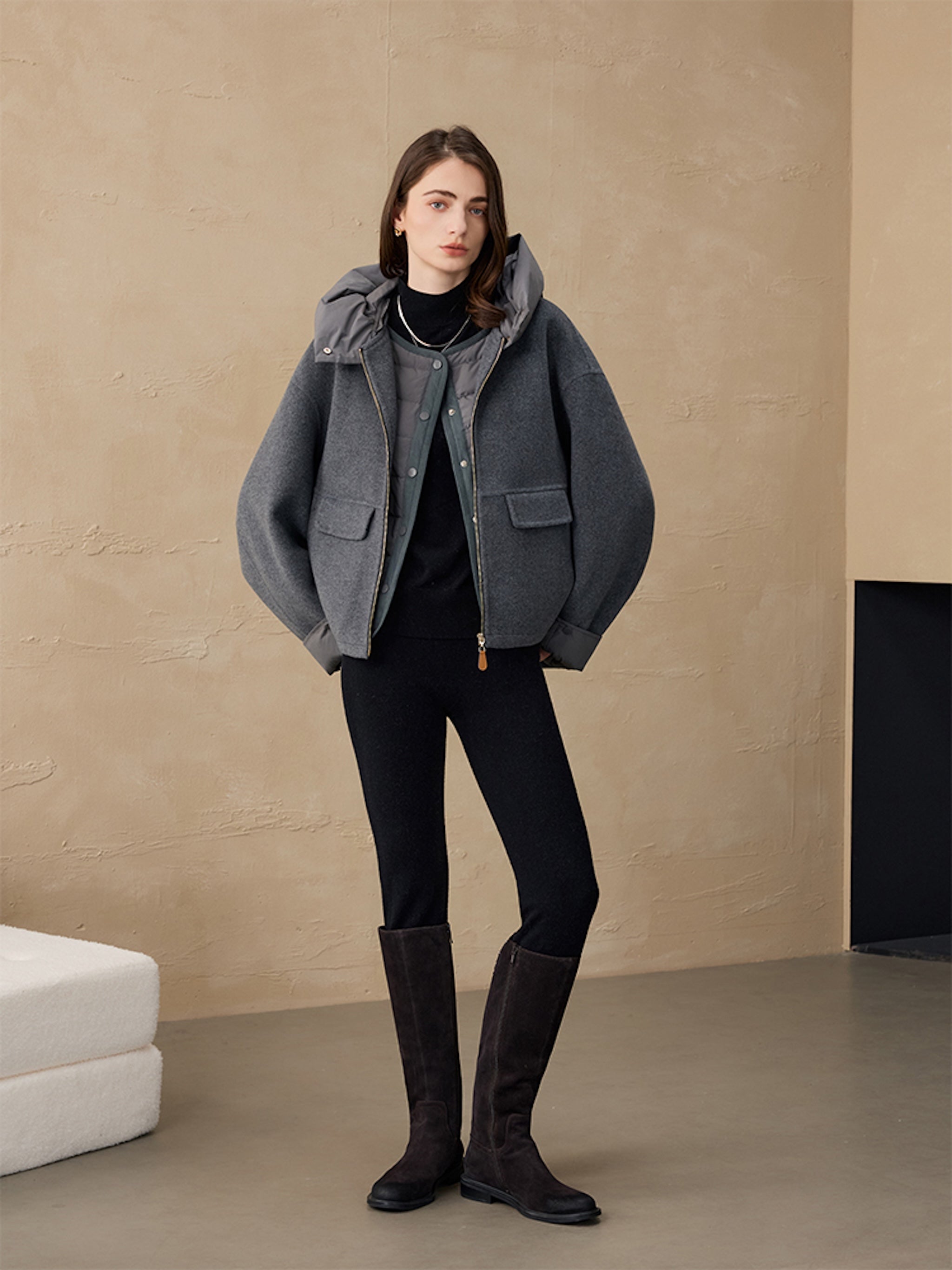 UND VEST SET WOOL COAT Amen UND VEST SET WOOL COAT グリーン【公式 