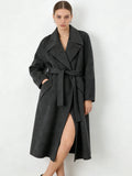 Suit Collar 100% Cashmere Long Coat | Premium Cashmere | Luxury Coat | CEID Fashion - Luxury Cashmere Outerwear by CEID - Image 3