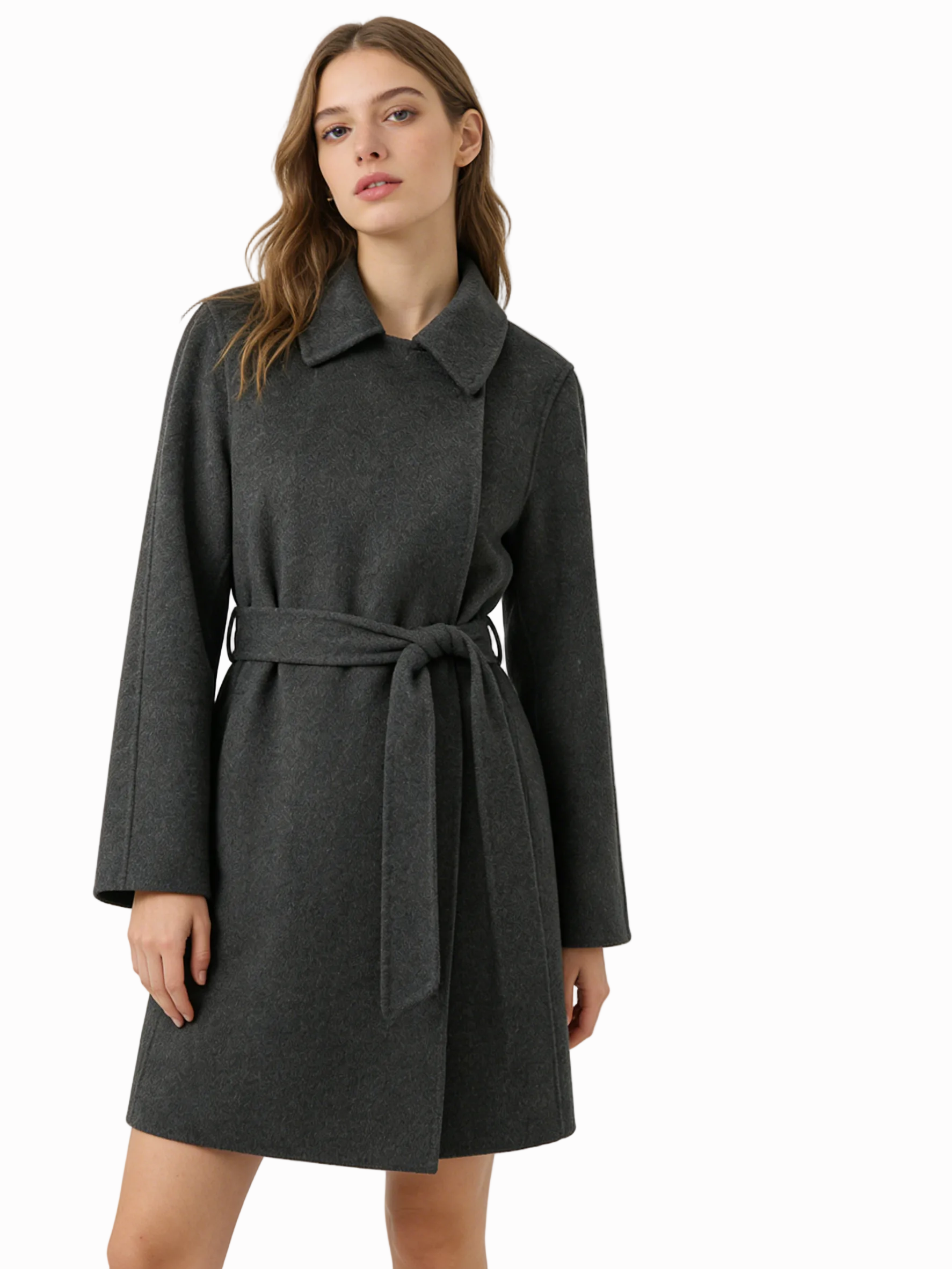 Short Double-Faced Tweed Multi-Wear Coat | Luxury Coat | CEID Fashion - Luxury Wool Outerwear by CEID - Image 2