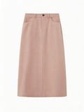 Wool Blend Draped Midi Skirt for Women | Premium Wool | CEID Fashion - Luxury Wool Outerwear by CEID - Image 1