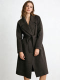 Suit Collar 100% Cashmere Long Coat | Premium Cashmere | Luxury Coat | CEID Fashion - Luxury Cashmere Outerwear by CEID - Image 4