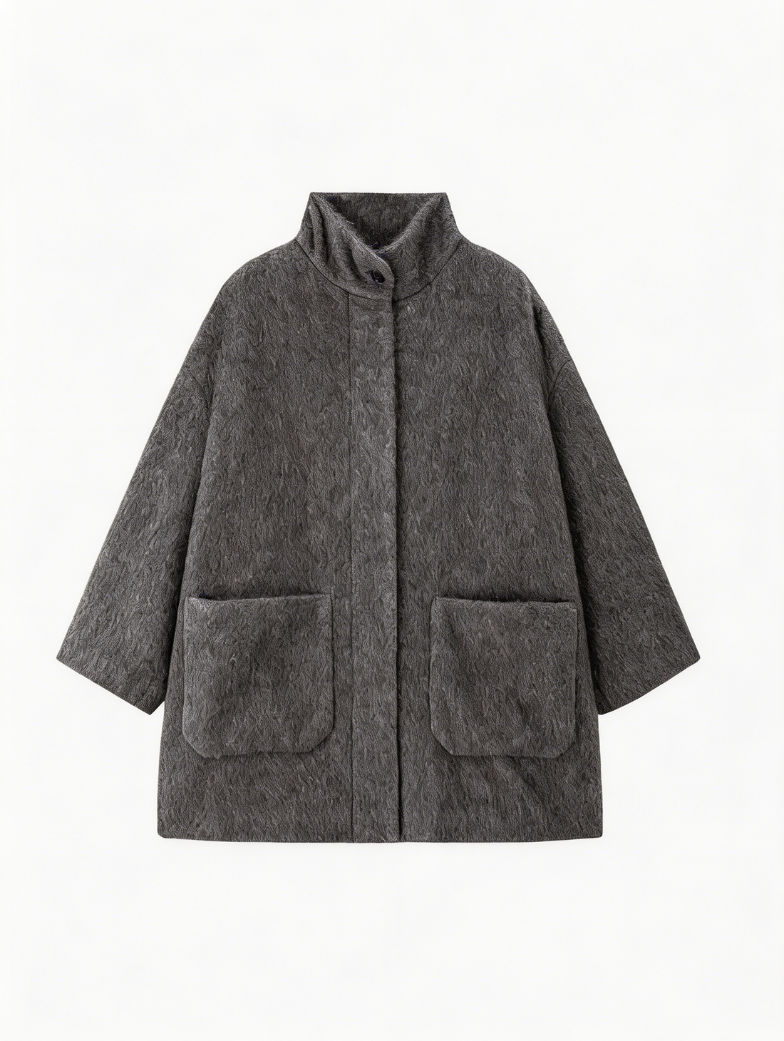 100% Cashmere Stand-Up Collar Mid-Length Coat | Premium Cashmere | Luxury Coat | CEID Fashion - Luxury Cashmere Outerwear by CEID - Image 1