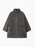 100% Cashmere Stand-Up Collar Mid-Length Coat | Premium Cashmere | Luxury Coat | CEID Fashion - Luxury Cashmere Outerwear by CEID - Image 1