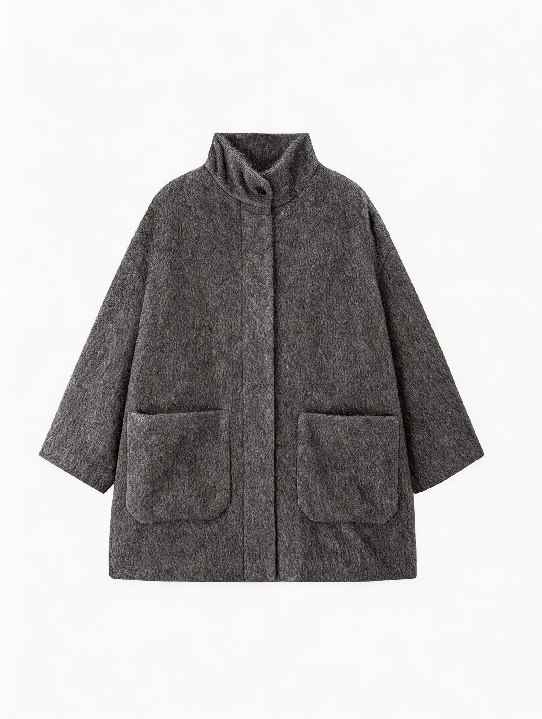 100% Cashmere Stand-Up Collar Mid-Length Coat | Premium Cashmere | Luxury Coat | CEID Fashion - Luxury Cashmere Outerwear by CEID - Image 1