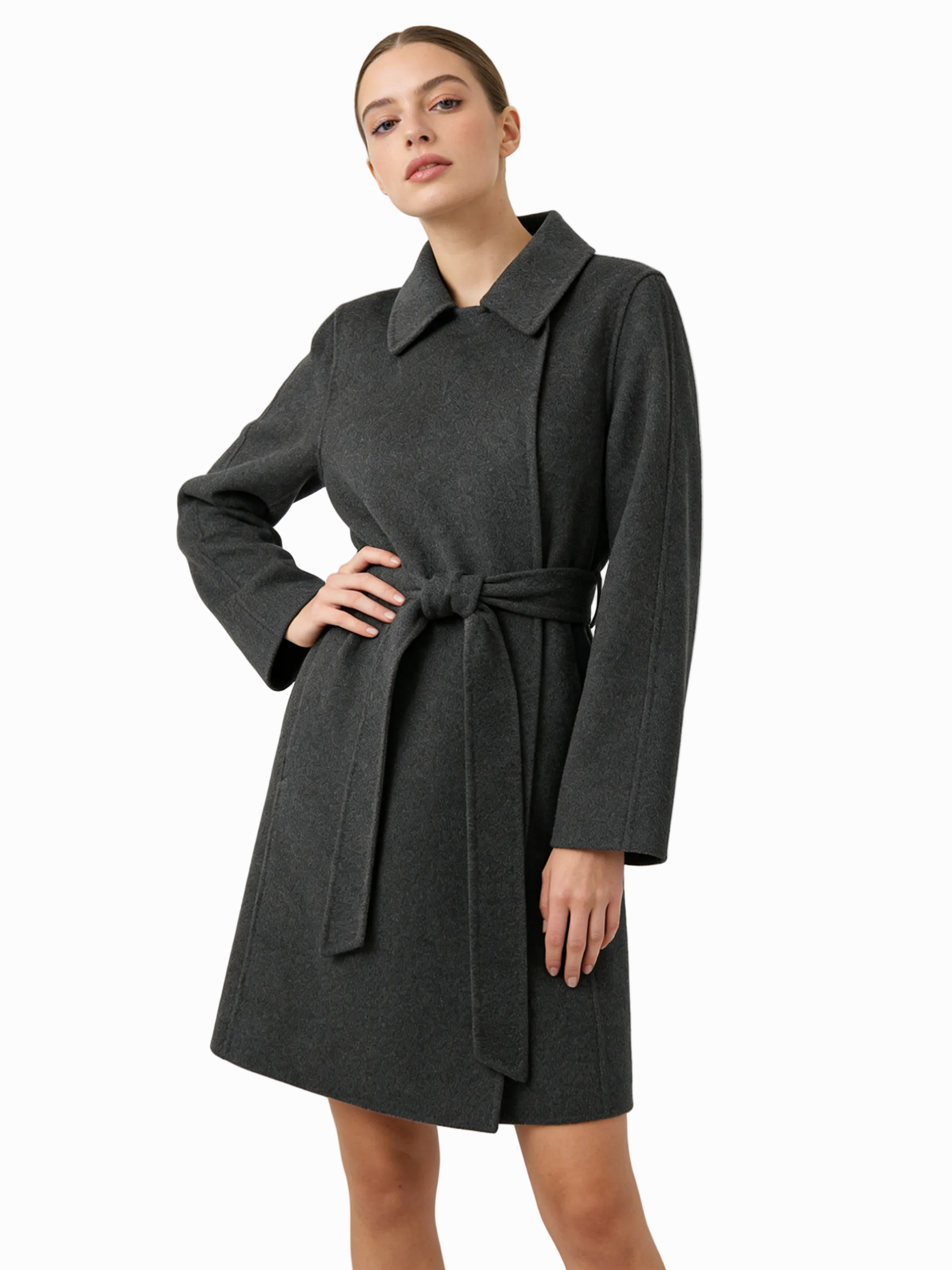 Short Double-Faced Tweed Multi-Wear Coat | Luxury Coat | CEID Fashion - Luxury Wool Outerwear by CEID - Image 6