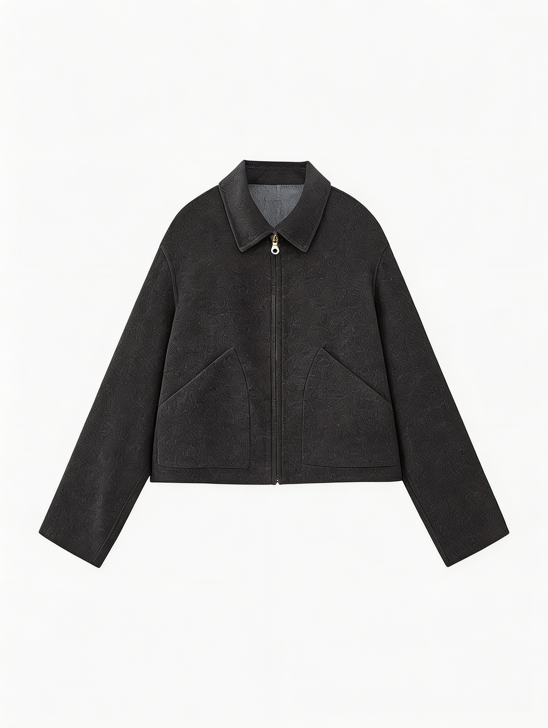Wool Silk Blend Retro Cropped Coat | Premium Wool | Luxury Coat | CEID Fashion - Luxury Wool Outerwear by CEID - Image 1