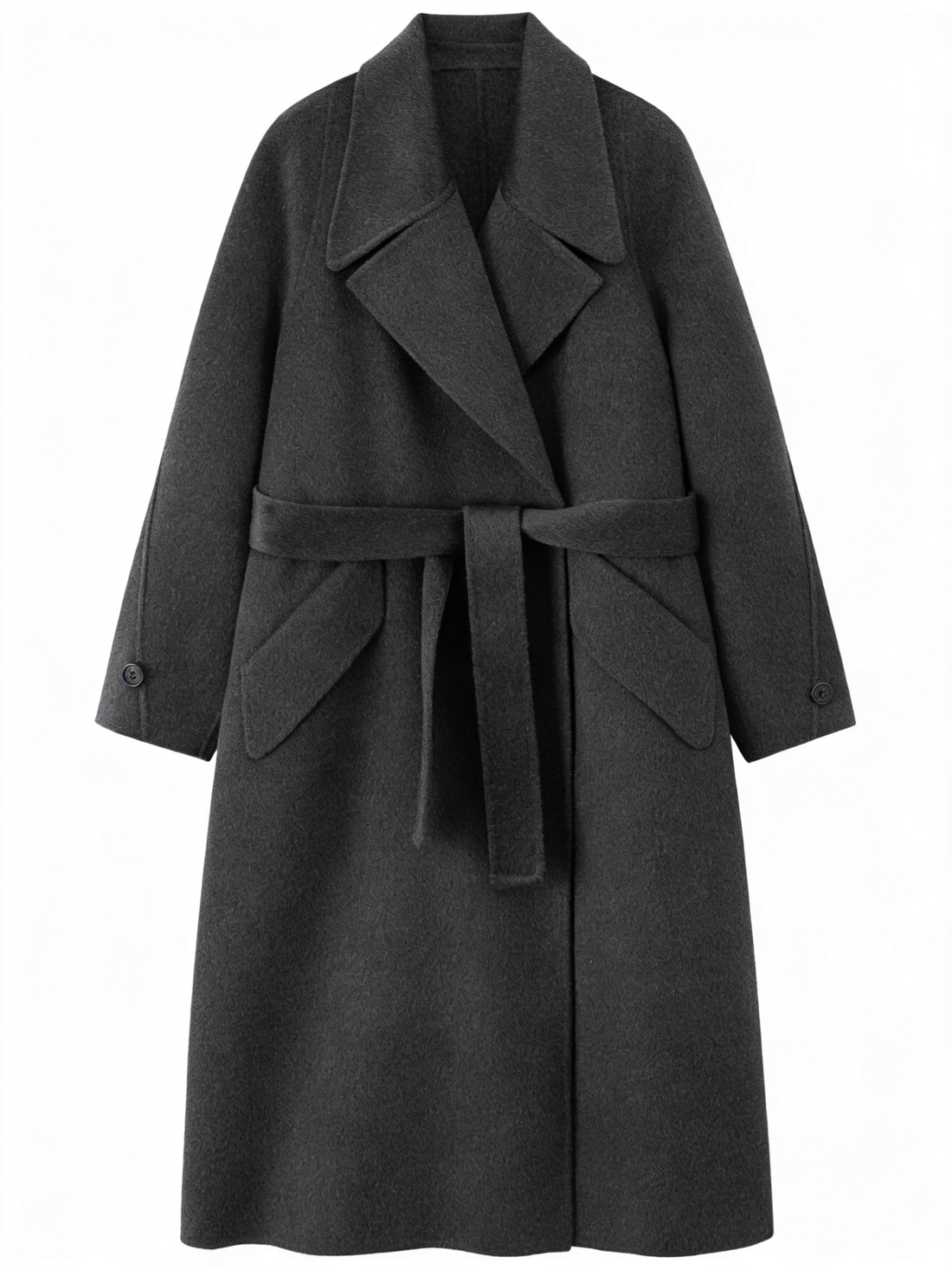 Suit Collar 100% Cashmere Long Coat | Premium Cashmere | Luxury Coat | CEID Fashion - Luxury Cashmere Outerwear by CEID - Image 1