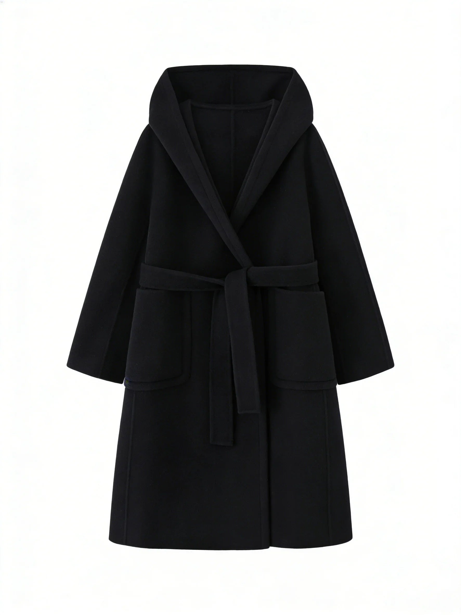 Premium 100% Cashmere Hooded Short Coat with Drawstring | Casual Outerwear | CEID Fashion - Luxury Cashmere Outerwear by CEID - Image 1