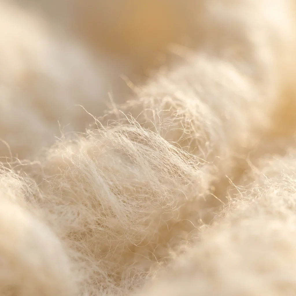 Oatmeal 14.5μm Baby Cashmere | Texture Shot