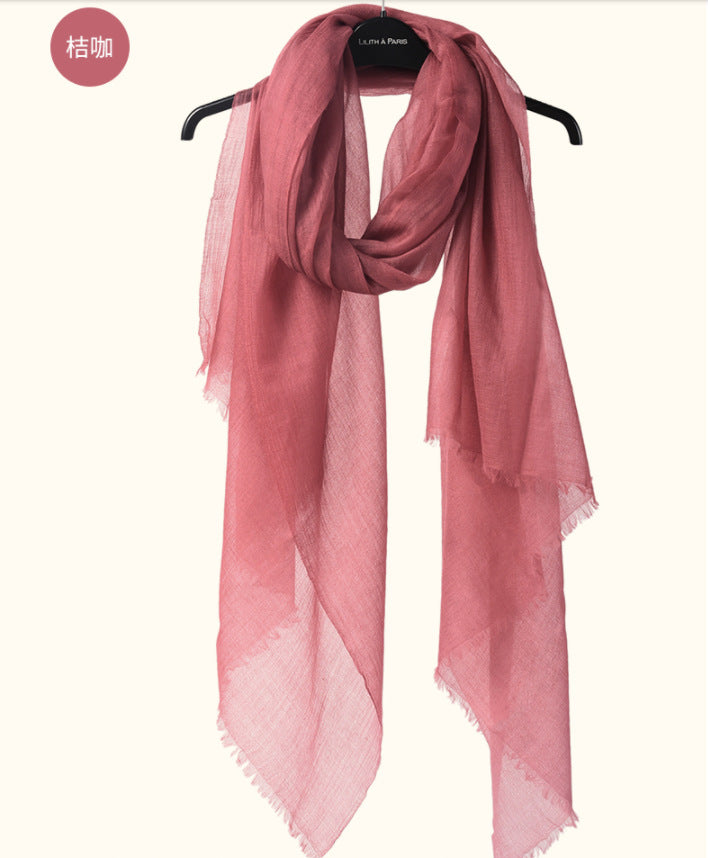 14.5μm Pure Baby Cashmere Shawl Wrap | Technical Feather-Light Series