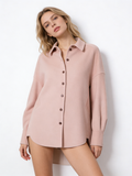 Wool Silk Blend Single-Breasted Collared Coat | Premium Wool | Luxury Coat | CEID Fashion - Luxury Wool Outerwear by CEID - Image 6