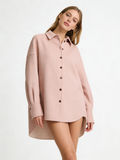 Wool Silk Blend Single-Breasted Collared Coat | Premium Wool | Luxury Coat | CEID Fashion - Luxury Wool Outerwear by CEID - Image 12