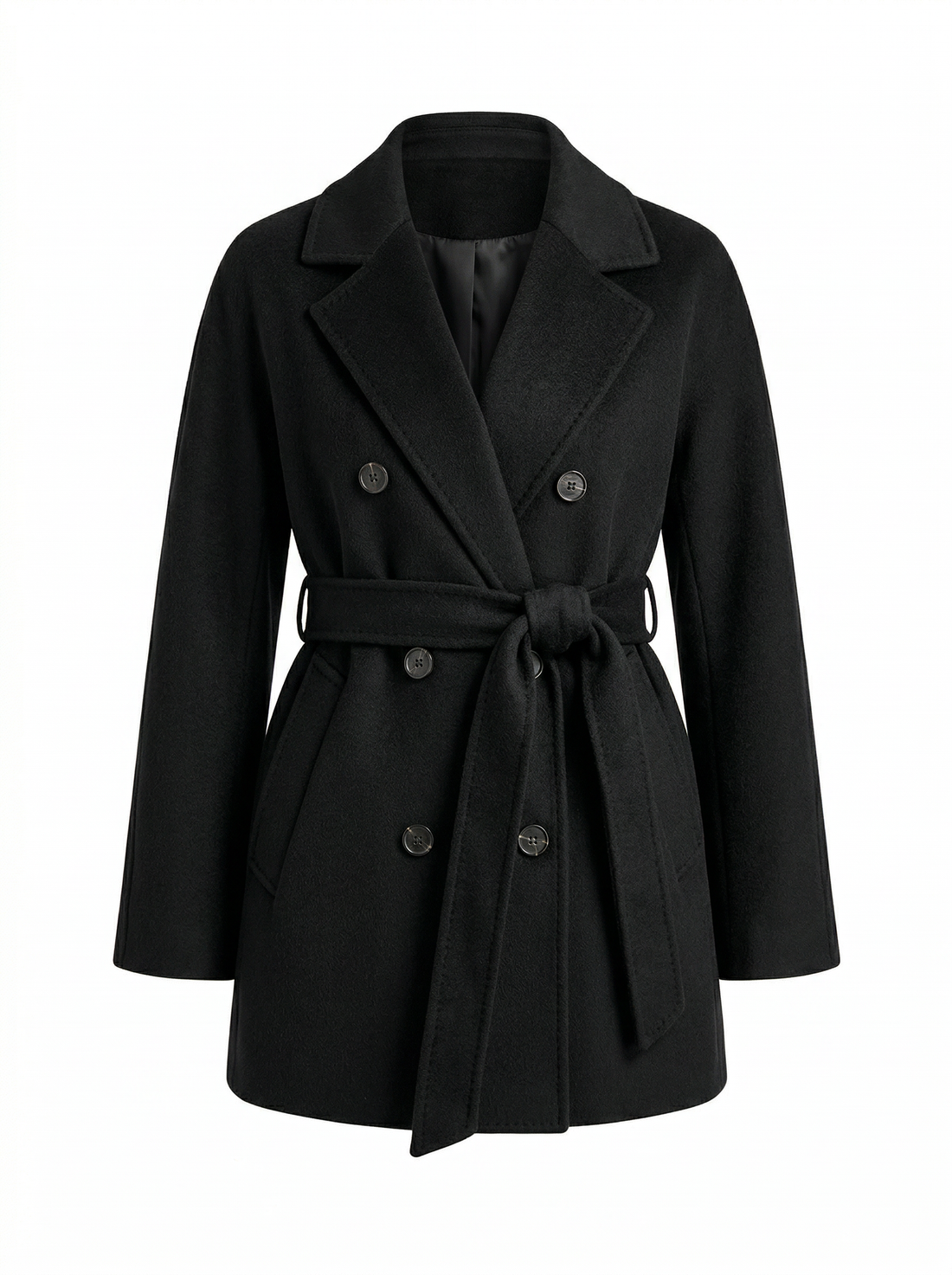 Premium 100% Cashmere Double Breasted Blazer Collar Coat | Business Chic Outerwear | CEID Fashion - Luxury Cashmere Outerwear by CEID - Image 1