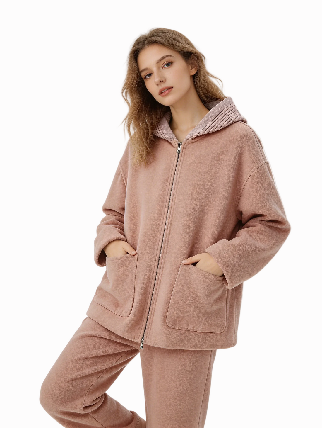 Reversible Wool Zip Coat with Knitted Hood | Premium Wool | Luxury Coat | Cashmere Knitwear | CEID Fashion - Luxury Cashmere Outerwear by CEID - Image 1